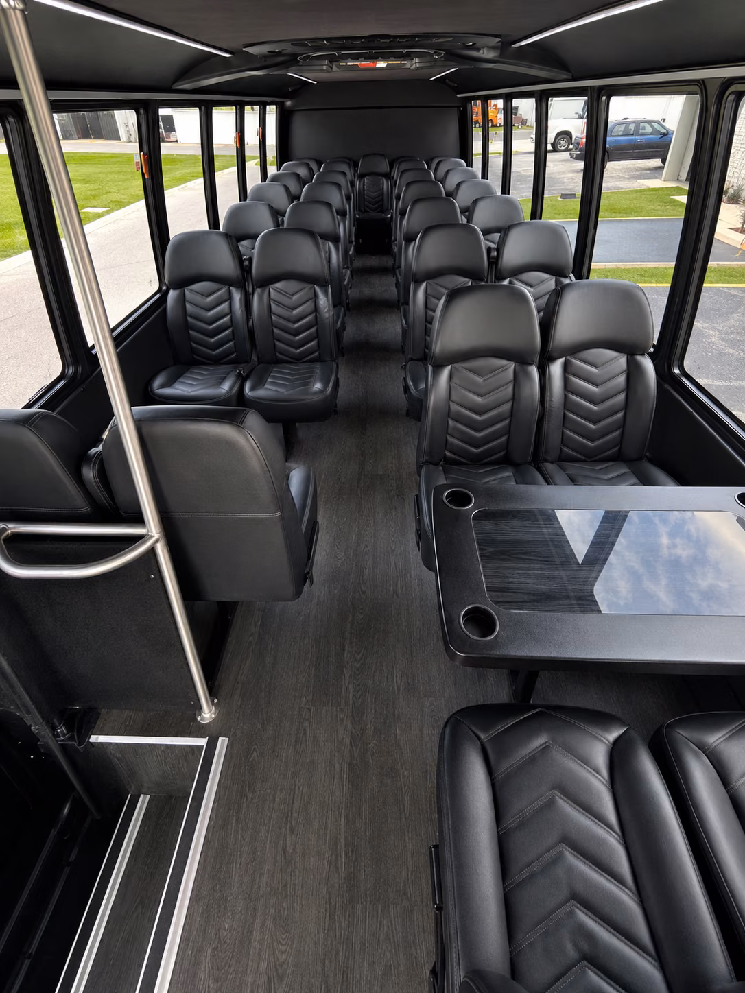 15 passenger minibus interior
