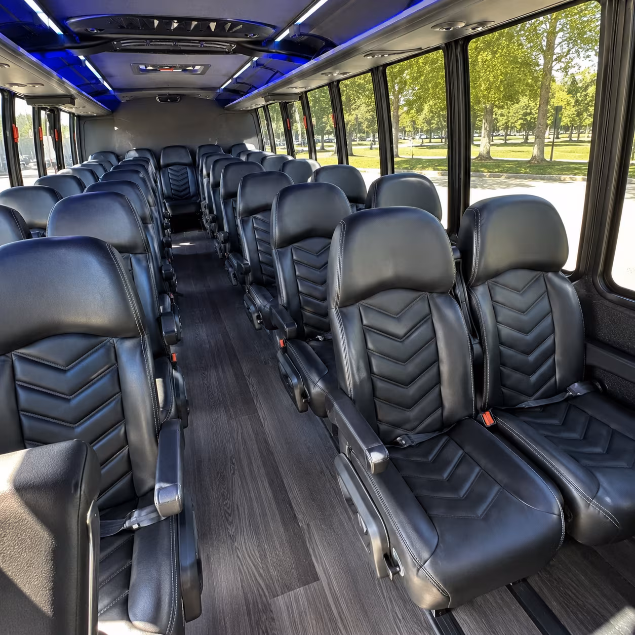 35 passenger minibus interior