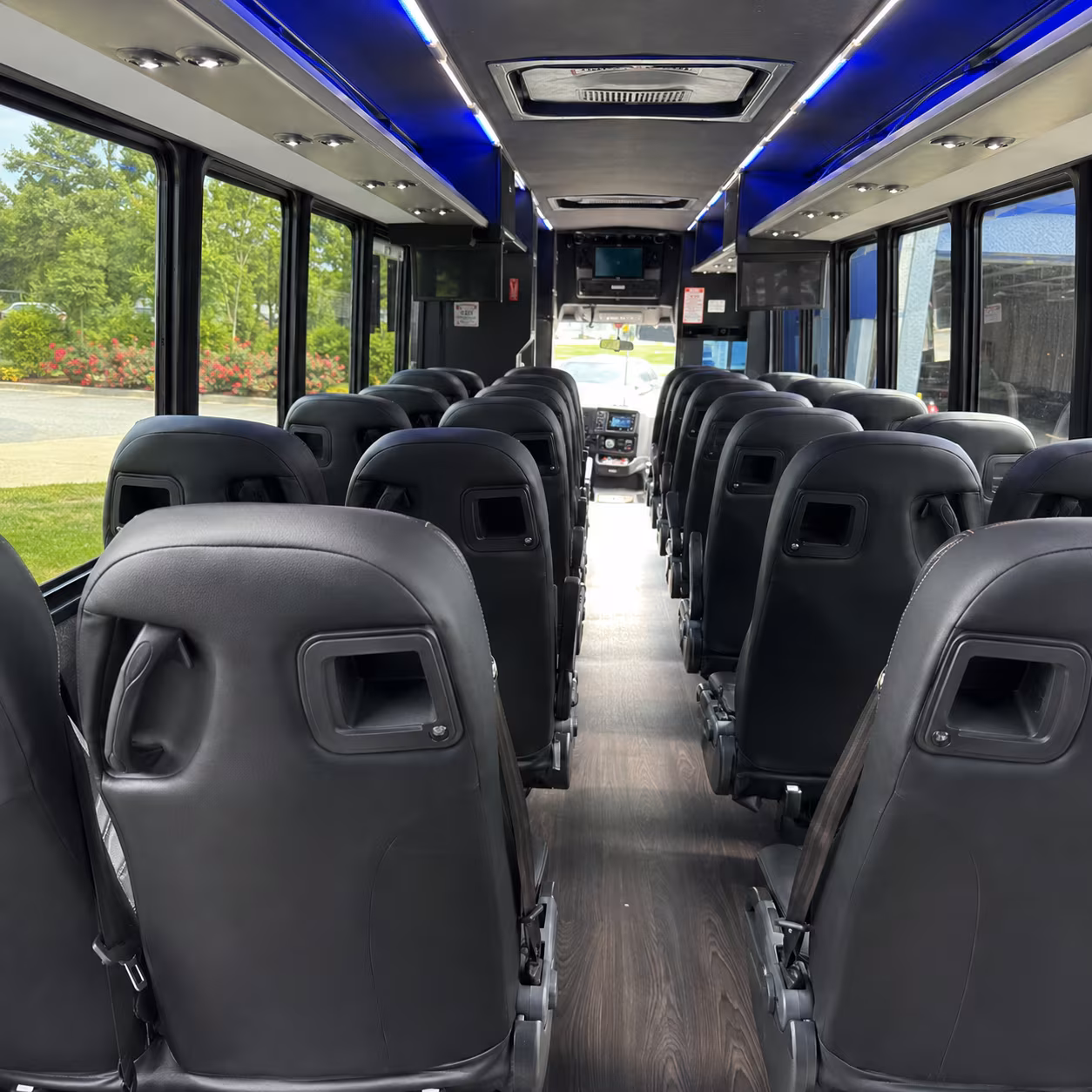 broomfield 35 passenger minibus inside