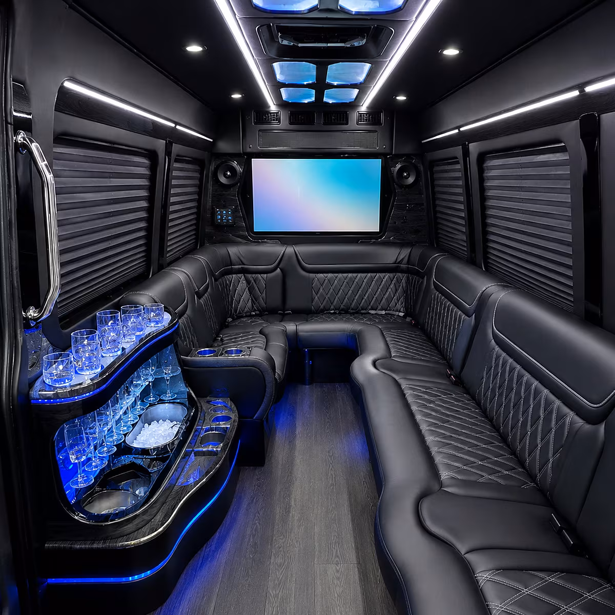 broomfield party bus inside